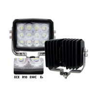 Lampe de travail LED carrée homologuée Emark avec support réglable 304, lampe de travail LED 60W pour excavatrice