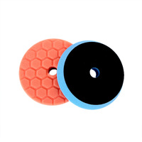 5 pouces double Action Structure en nid d'abeille plaque de support DA polisseuse tampon polissage épilation éponge voiture polissage tampons hexagonaux