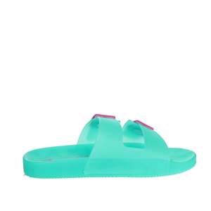 รองเท้าแตะผู้หญิงแบบสวม Art รุ่น SASS240762 สีเขียวอมฟ้า - Product Image 4