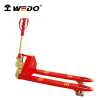 Chariot à palettes hydraulique en cuivre béryllium anti-étincelles certifié WEDO BAM ATEX FM
