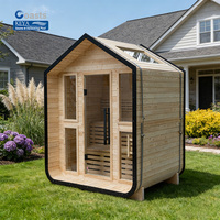 Traditioneller Trockensauna-Raum für 3-4 Personen, Thermo-Holz Außensauna für Haus und Garten, Outdoor-Sauna
