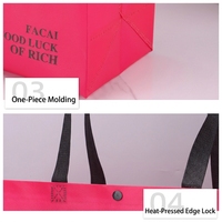 Tas Kemasan Kerajinan Non-Woven Tahan Lama Custom Grosir, Logo Sablon Sutra, Penutup Kancing, Untuk Hadiah, Merek YUCAI Model