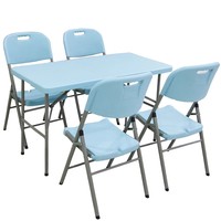 Table pliante Accueil table à manger chaises extérieur rectangulaire simple en plastique marché de nuit décrochage apprentissage table portable