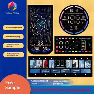 Película de Color Impresa con UV Resistente a los Arañazos, con Película Conductora, Adhesivo 3M, Adhesivo de Superficie de PVC, Icono Oculto, Panel Acrílico - Product Image 5
