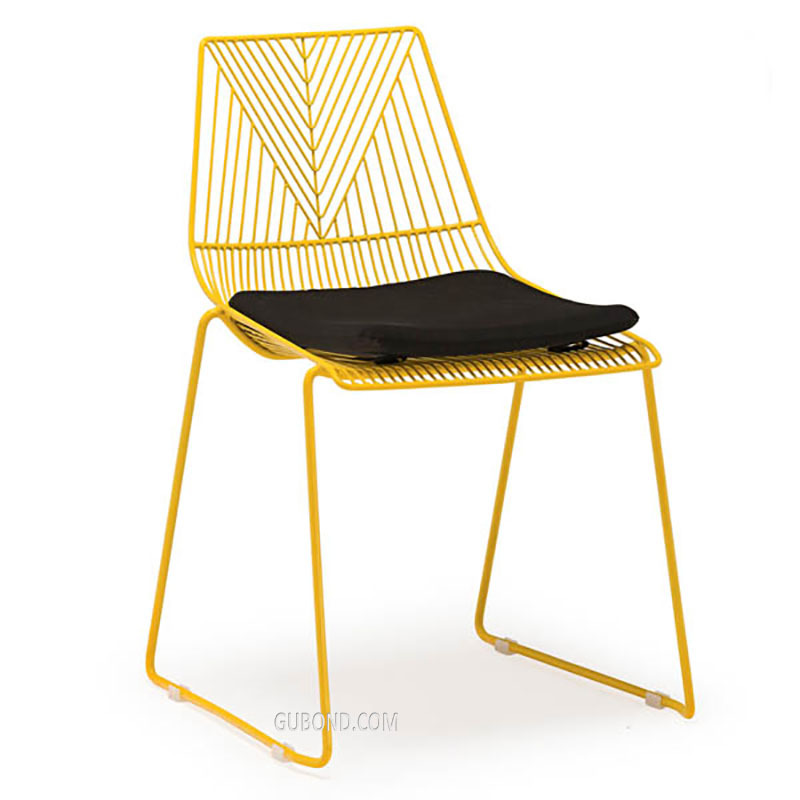 GS110 Outdoor Stackable Steel Wire Lucy Dining Chair