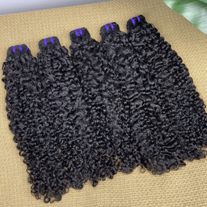 Vente en gros cheveux bouclés bruts birmans Cabelos cheveux humains birmans bouclés non traités cheveux humains vietnamiens vendeurs de paquets de cheveux bouclés birmans - Product Image 3