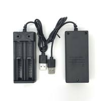 18650 Chargeur Usb Intelligent Batterie Au Lithium 3.7v-4.2v Charge Rapide UsB Double Fente Double Charge Lampe De Poche Chargeur