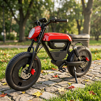 Sepeda Gunung Listrik 48V 1000W Mid Drive dengan Ban Tebal 20x4.0 dan Suspensi Ganda untuk Dewasa