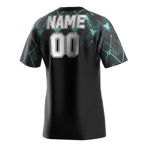Odm Sublimation Muscle Bodybuilding Dry-Fit Crewneck T-shirt athlétique personnalisé pour hommes Mexico Jersey Pro Rugby Shirt - Product Image 4