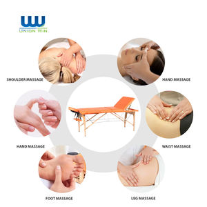 Camilla de Masaje y Tatuaje Plegable Profesional Moderna Unirelax de 3 Zonas de Madera para Salón de Belleza y Uso Doméstico con Cubierta - Product Image 5