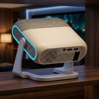 Projecteur portable sans fil XNANO HA116 haut de gamme avec autofocus et lumières colorées, mini-projecteur compatible avec logo et marque personnalisés