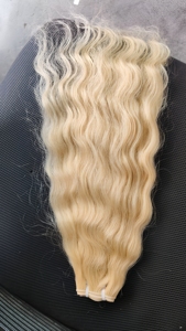 Extensiones de Cabello Humano Remy Indio Virgen sin Procesar, Doble Trama a Máquina, 100% Cabello Humano con Textura Ondulada - Product Image 4