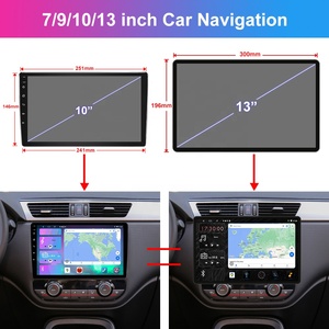 Jmance 13 pouces, résolution 2000*1200, radio universelle 4G FM AM <span class=keywords><strong>RDS</strong></span>, Android Auto Carplay, autoradio 2 Din, navigation GPS - Product Image 3