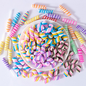 <b>Polymer</b> Clay Candy Twist Beads For Diy Crafts And Phone Case Decorations - Product Image 1