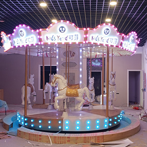 Grande juegos mecanicos <span class=keywords><strong>de</strong></span> feria carrusel infantil con led luces Capacidad 12 personas Instalado en parque <span class=keywords><strong>de</strong></span> atracciones - Product Image 6