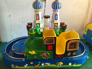 Jeux vidéo en pièces, jeu pour enfants, château rond, cavalier avec Train, hélicoptère, à <span class=keywords><strong>prix</strong></span> bas, en solde - Product Image 2