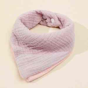 Bavoirs en mousseline pour bébé, bavoirs bandana pour bébé, bavoirs en coton pour garçons et filles unisexes, couleurs unies, ensemble pour la dentition et la bave - Product Image 4