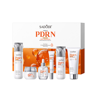 SADOER Kit Apaisant 6 Pièces pour Peaux Sensibles : Soin Hydratant et Réparateur à la Carnosine, Acide Tranexamique, Hamamélis et AHA (PDRN de Saumon)