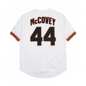 Vintage stijl geborduurde honkbalshirts voor heren 24 Willie Mays 22 Will Clark 43 Dave Dravecky 44 Willie McCovey S-3XL - Product Image 3