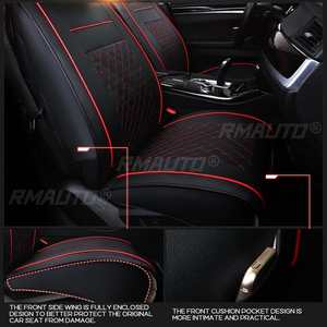 Fundas para Asientos de Automóvil, Fundas de Cuero PU para Asientos, Protector de Asiento Delantero, Universal para Auto - Product Image 5