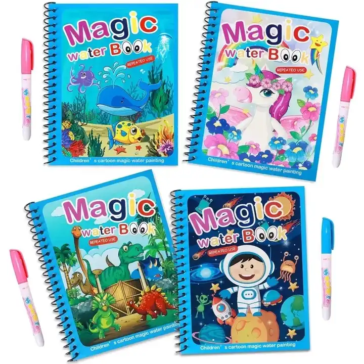 magic water reusable colouring book