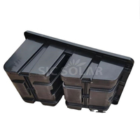 Support de système de montage solaire en plastique solaire populaire en Europe lesté pour système de toit plat Supports de montage de godet en plastique