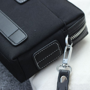 Nouvelle pochette de poignet imperméable en toile, sac à main avec doublure en polyester, grande capacité, portefeuille tendance coréen pour hommes en tissu Oxford - Product Image 2