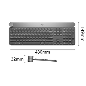 <span class=keywords><strong>Logitech</strong></span> Craft <span class=keywords><strong>Keyboard</strong></span> connessione con manopola di controllo intelligente interruttore di connessione multi-dispositivo di logo - Product Image 4