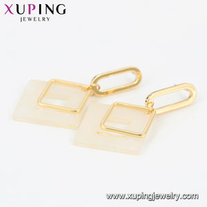 <span class=keywords><strong>E</strong></span>-1025 Xuping-pendientes acrílicos con forma cuadrada, joyería popular, cierre de tipo tuerca - Product Image 5