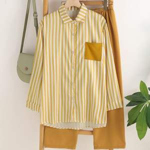 Completo Sportivo da Donna a 2 Pezzi: Camicia a Righe a Maniche Lunghe e Pantaloni Lunghi - Product Image 5