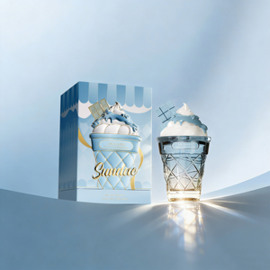 Perfume Aboland Sundae en Botella de Vidrio, Eau de Parfum de 100 ml, Fragancia Árabe de Dubái, Diseño de Lujo con Estampado Dorado - Product Image 2