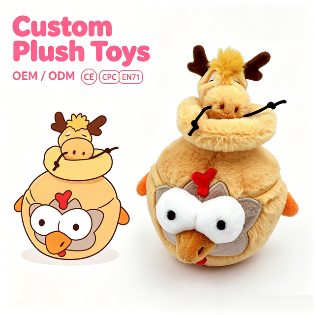 Custom Super Soft Plush Toy Dual Character Design Cute Fun Stuffed Animal Soft Layered Plush Figure Kids Birthday Gift Custom