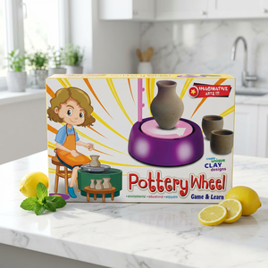 Juego de Cerámica para Niños, Kit de Arcilla para Manualidades, Juego Educativo para Hacer Jarrones, Juego Creativo de Mesa para Niños de 5 a 7 Años, Unisex - Product Image 3