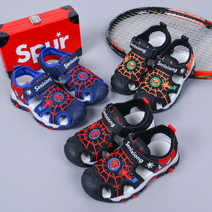 <span class=keywords><strong>Sandales</strong></span> pour enfants à la mode estivale, design anti-collision avec velcro, semelle souple, Spider-Man, <span class=keywords><strong>sandales</strong></span> de sport pour enfants d'extérieur - Product Image 1