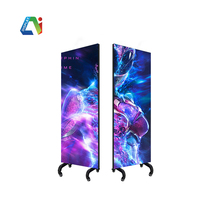 Display pubblicitario digitale ultrasottile Video Poster Monitor a schermo a Led grande centro commerciale Free Stand Ultra sottile scorrimento Poster Display