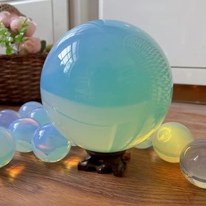 Chất lượng cao nhân tạo đánh bóng đá quý <span class=keywords><strong>opalite</strong></span> Balls Healing Fengshui pha lê Spheres cho trang trí nội thất - Product Image 5