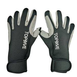 Gants de sport aquatiques en néoprène noir personnalisés de 2 mm avec paume en cuir Amara pour le surf, la voile, le paddle, le <span class=keywords><strong>kayak</strong></span> et le canoë - Product Image 2
