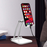 Support de tablette universel réglable à 360 degrés, support de bureau en métal stable, support de téléphone portable pour cuisine, salle de bain, iPad, Samsung, iPhone