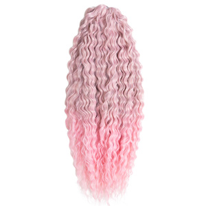 Extensions de cheveux synthétiques ARIEL résistantes à la chaleur, ondulées profondes, effet vague d'eau, en <span class=keywords><strong>fibre</strong></span> haute température, fabriquées à la machine - Product Image 5