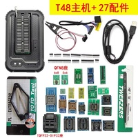 Dernière Génération : Programmeur Universel Original T48 TL866II Plus, Kit Complet d'Adaptateurs, Clip IC, Programmeur Flash EPROM Haute Vitesse, Graveur NAND EMMC