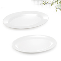 Vaisselle incassable Assiettes rondes en plastique Assiettes en mélamine pour restaurant