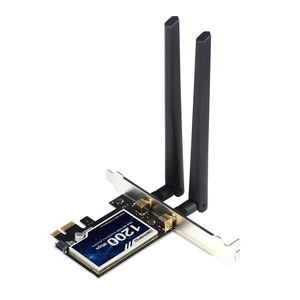 Adaptateur WiFi PCIe AC1200 BT4.0, 1200 Mbps, double bande 2,4 G 5 G, <span class=keywords><strong>carte</strong></span> réseau sans fil, récepteur pour ordinateur de bureau - Product Image 2