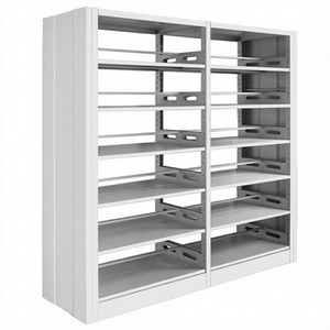 High Quality Library Furniture 6-layers Bookshelf Height-adjustable Strong Metal <b>Bookcases</b> for Students - Product Image 3