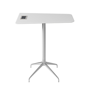 Taburete de escritorio de mesa alta HDF para reunión de oficina moderna, mesa de <span class=keywords><strong>Bar</strong></span> de podio con toma de corriente - Product Image 1
