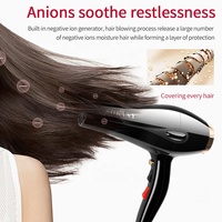 Grosir X5 6000W 5000W blower rambut cepat kering dengan nosel salon kecantikan AC pengering rambut Motor