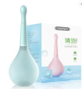 Pembersih Anal Enema Douche botol mandi tidak beracun tekan Manual dapat digunakan kembali vagina - Product Image 3