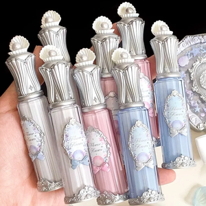 Flower Knows Shell's Jewel Lip Essence, Lápiz Labial Líquido con Perla de Concha de Color, Transparente, <span class=keywords><strong>para</strong></span> el Cuidado de los Labios, Maquillaje con Espejo - Product Image 1