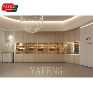 Sang trọng đồ trang sức hiện đại cửa hàng <span class=keywords><strong>3D</strong></span> <span class=keywords><strong>Rendering</strong></span> bố trí kế hoạch với LED chiếu sáng thiết kế nội thất & Showcase cho showroom trang trí - Product Image 3