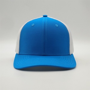 BSCI Nhà Máy Oem Tùy Chỉnh Breathable Gorras Mũ <span class=keywords><strong>Flex</strong></span> Fit Lưới Trở Lại Màu Xanh 6 Bảng Điều Chỉnh Trống Đồng Bằng Trucker Mũ - Product Image 2