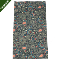 Cache-cou double couche imprimé floral personnalisé, extensible, chaud, thermique, pour le sport, protection visage et oreilles, cache-cou tactique long et épais avec bandes réfléchissantes